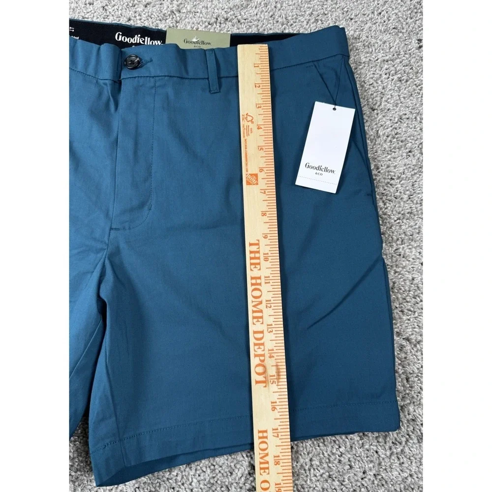 NEW Goodfellow Tech Shorts Moisture Wicking Quick Dry‎ Blue Mens 40 Inseam 7